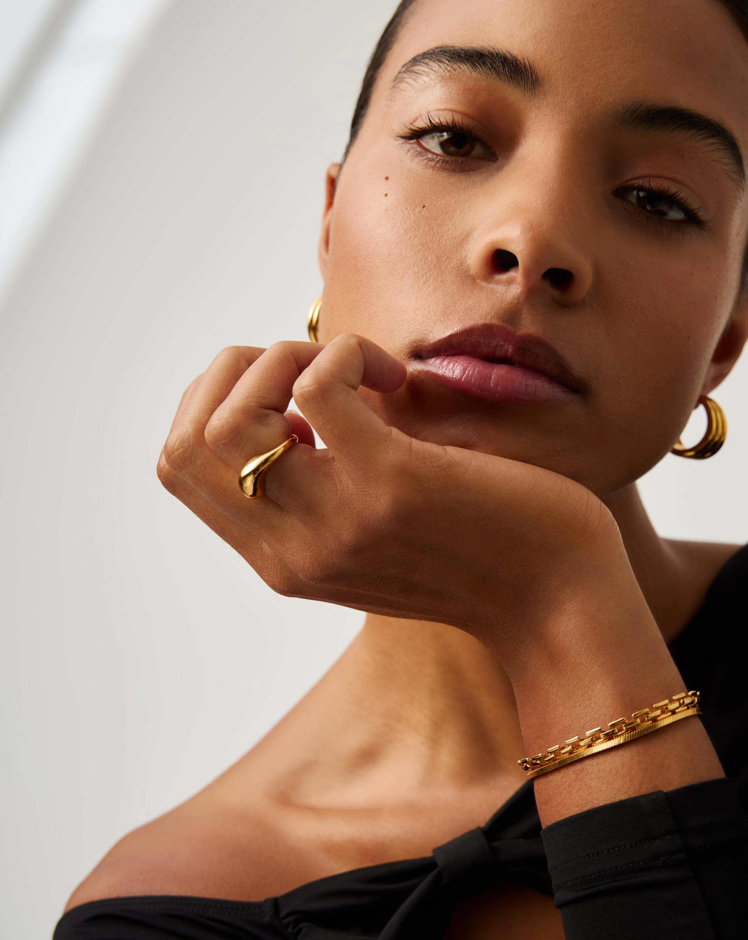 Savi Signature Stacking Ring | 18ct Gold Vermeil - Image 6