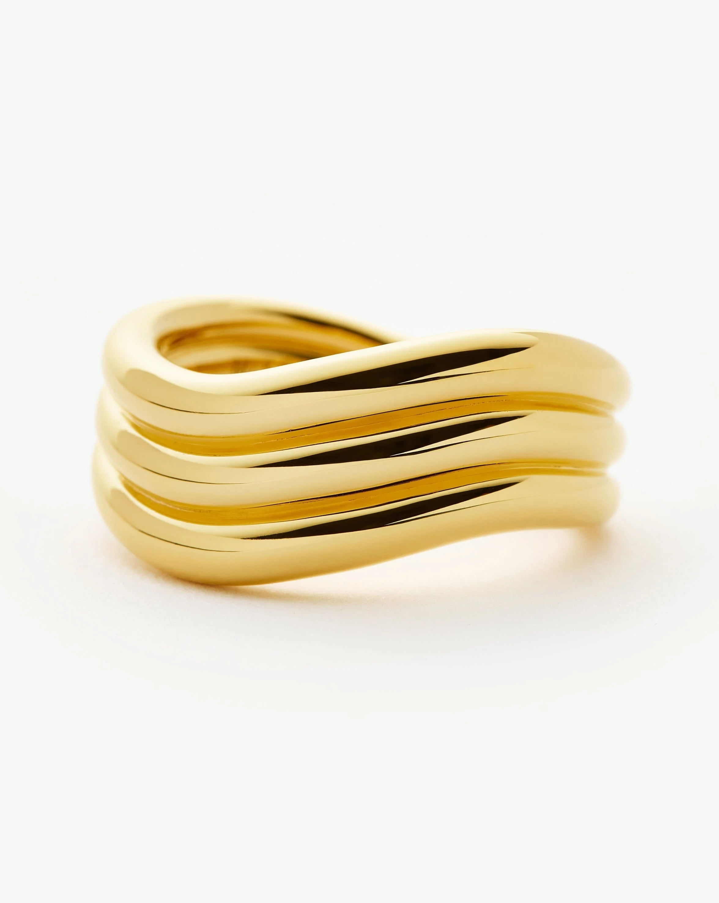 Savi Signature Triple Ring | 18ct Gold Plated - Image 4