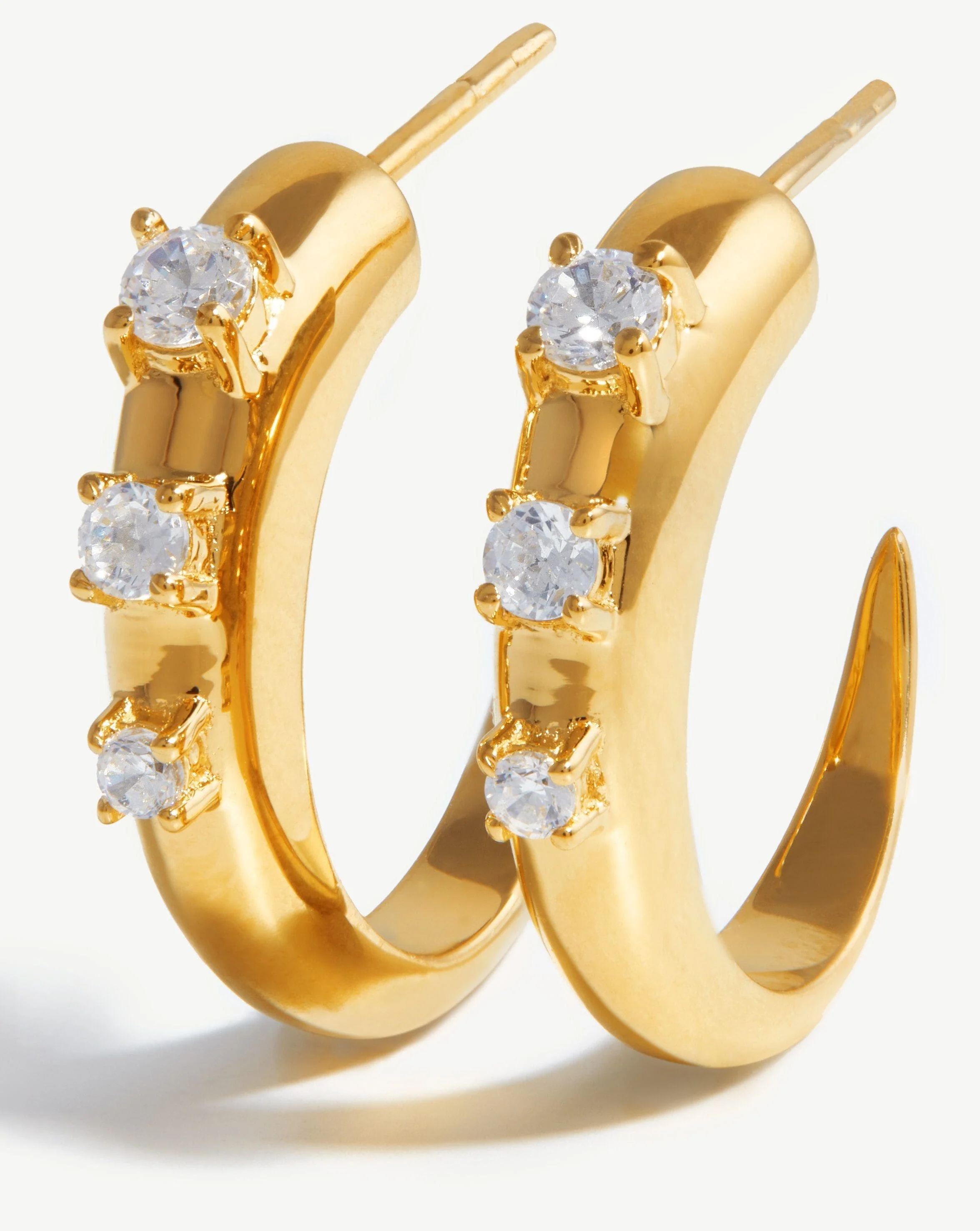 Small Claw Hoop Earrings - Image 4