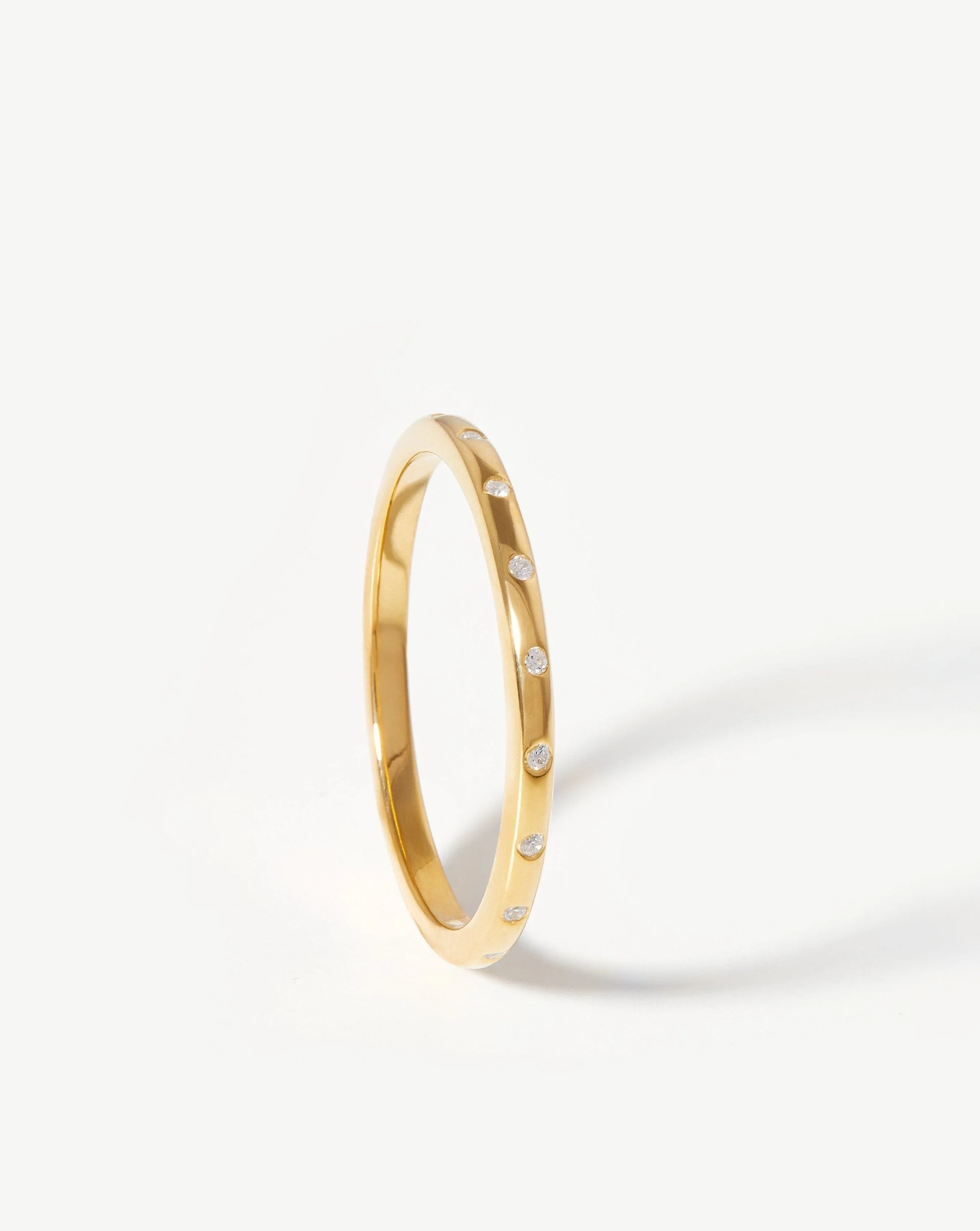 Solar Studded Ring | 18ct Gold Vermeil/Cubic Zirconia