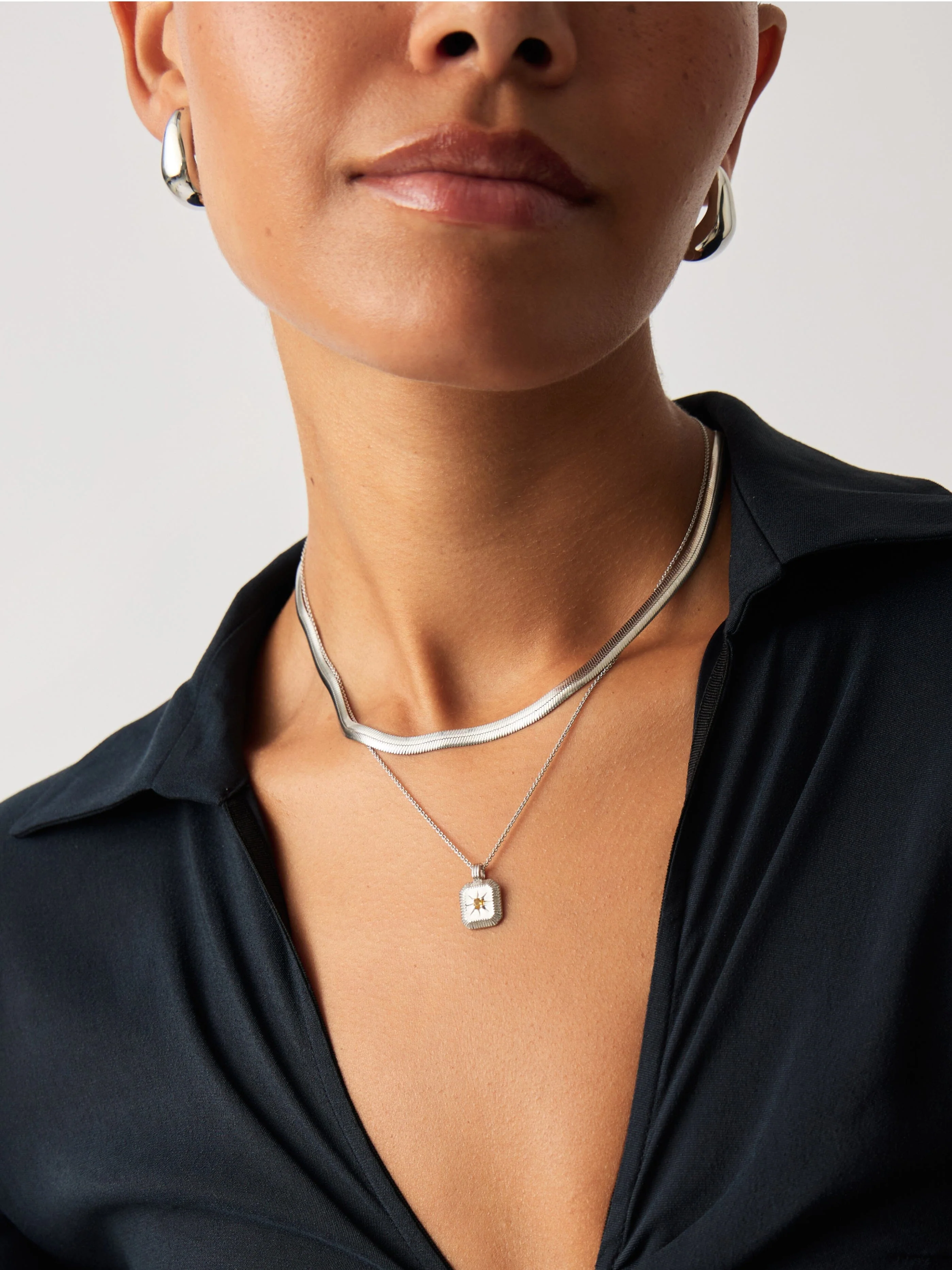 November Birthstone Pendant Necklace | Sterling Silver/Citrine - Image 6