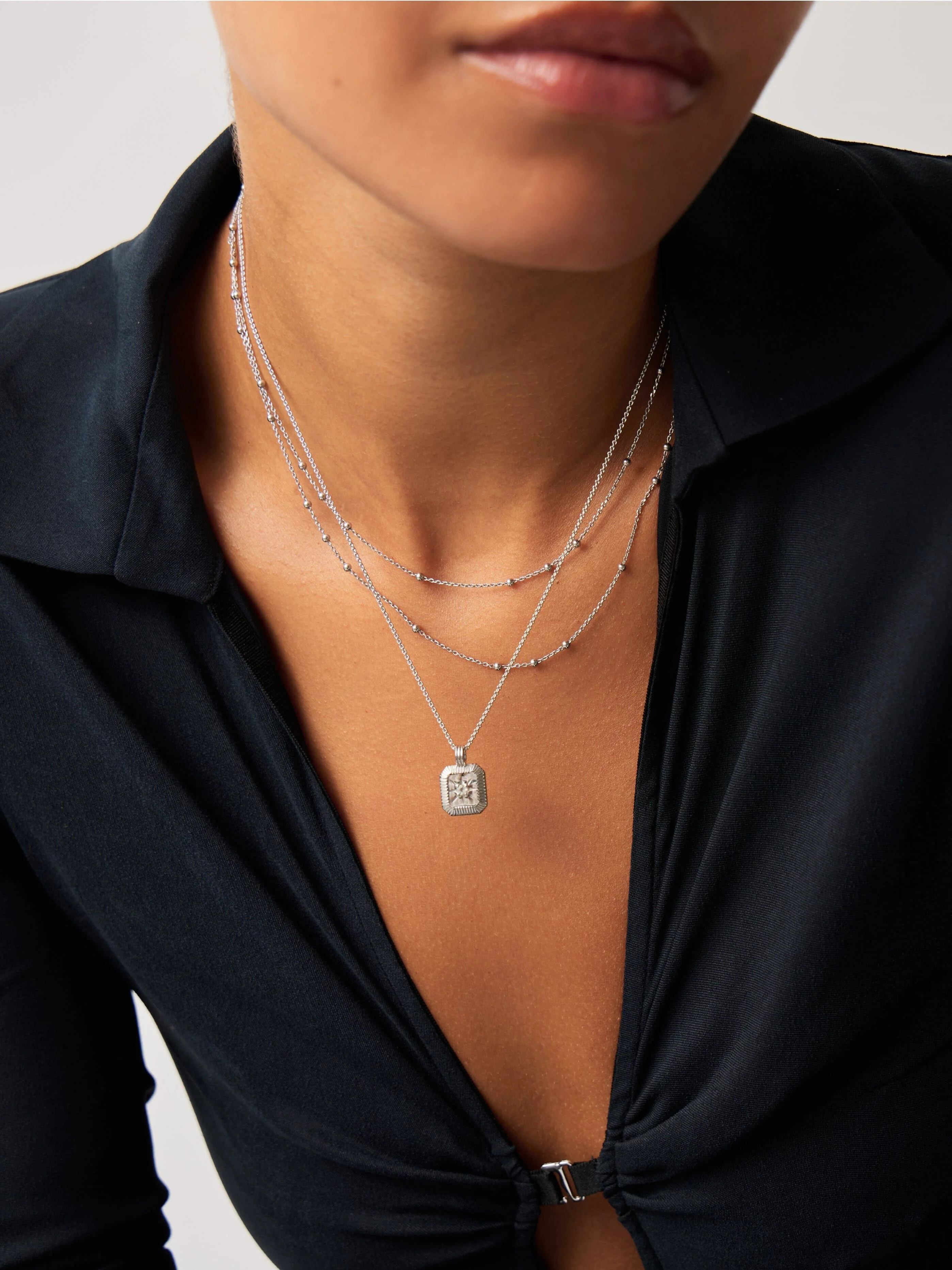 April Birthstone Pendant Necklace | Crystal/April - Image 3