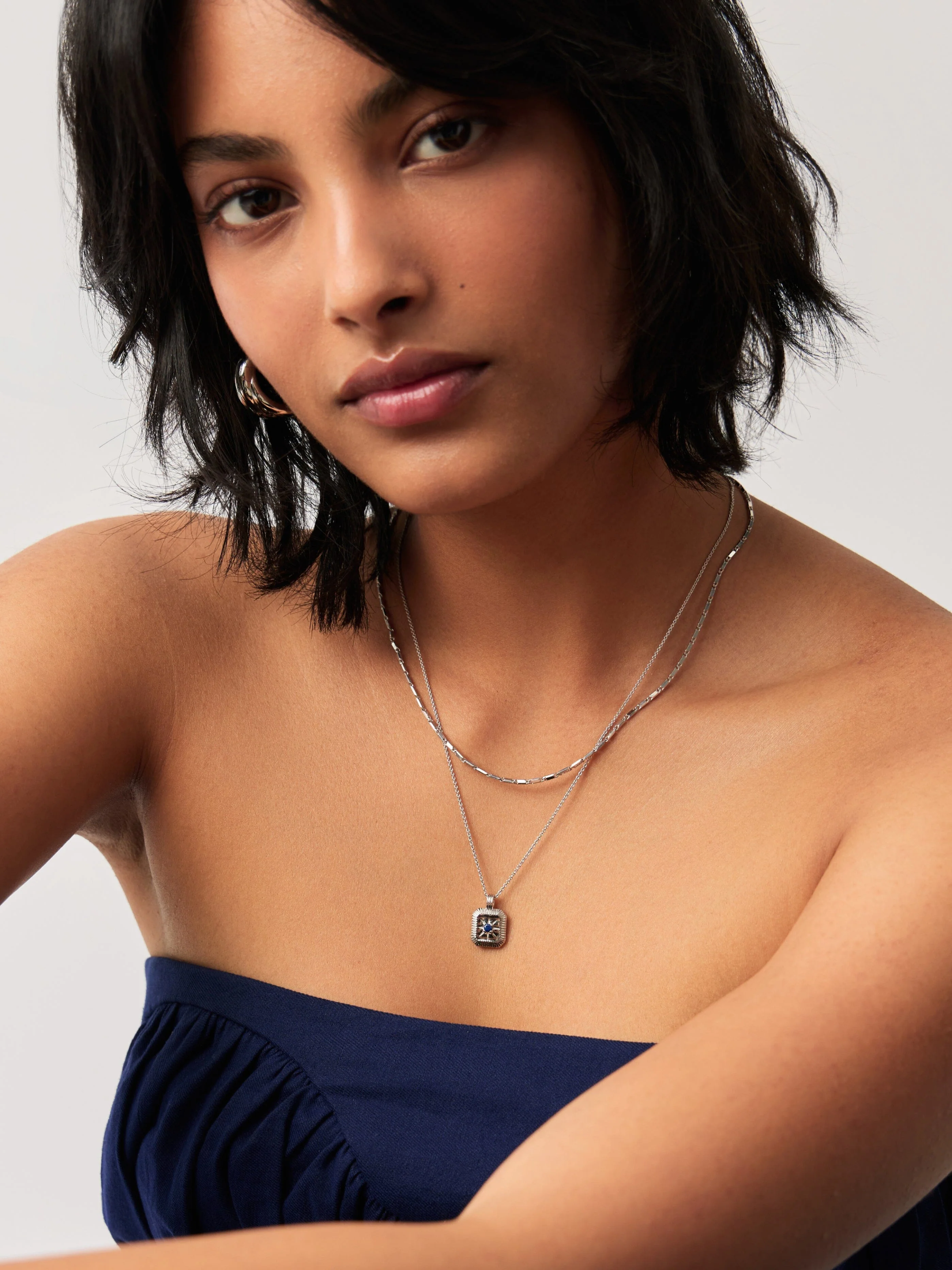 September Birthstone Pendant Necklace | Lapis/September - Image 2