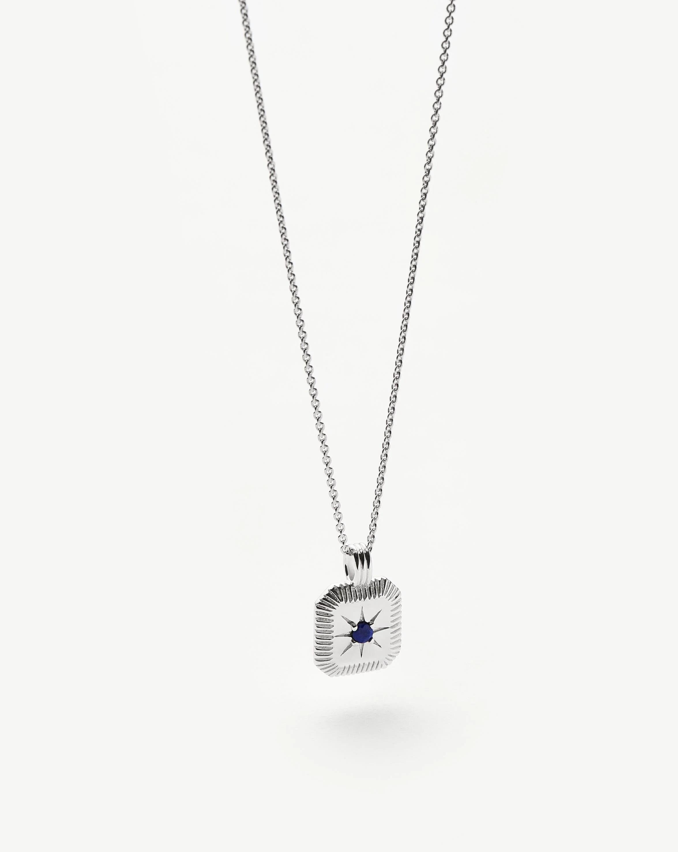 September Birthstone Pendant Necklace | Lapis/September - Image 5