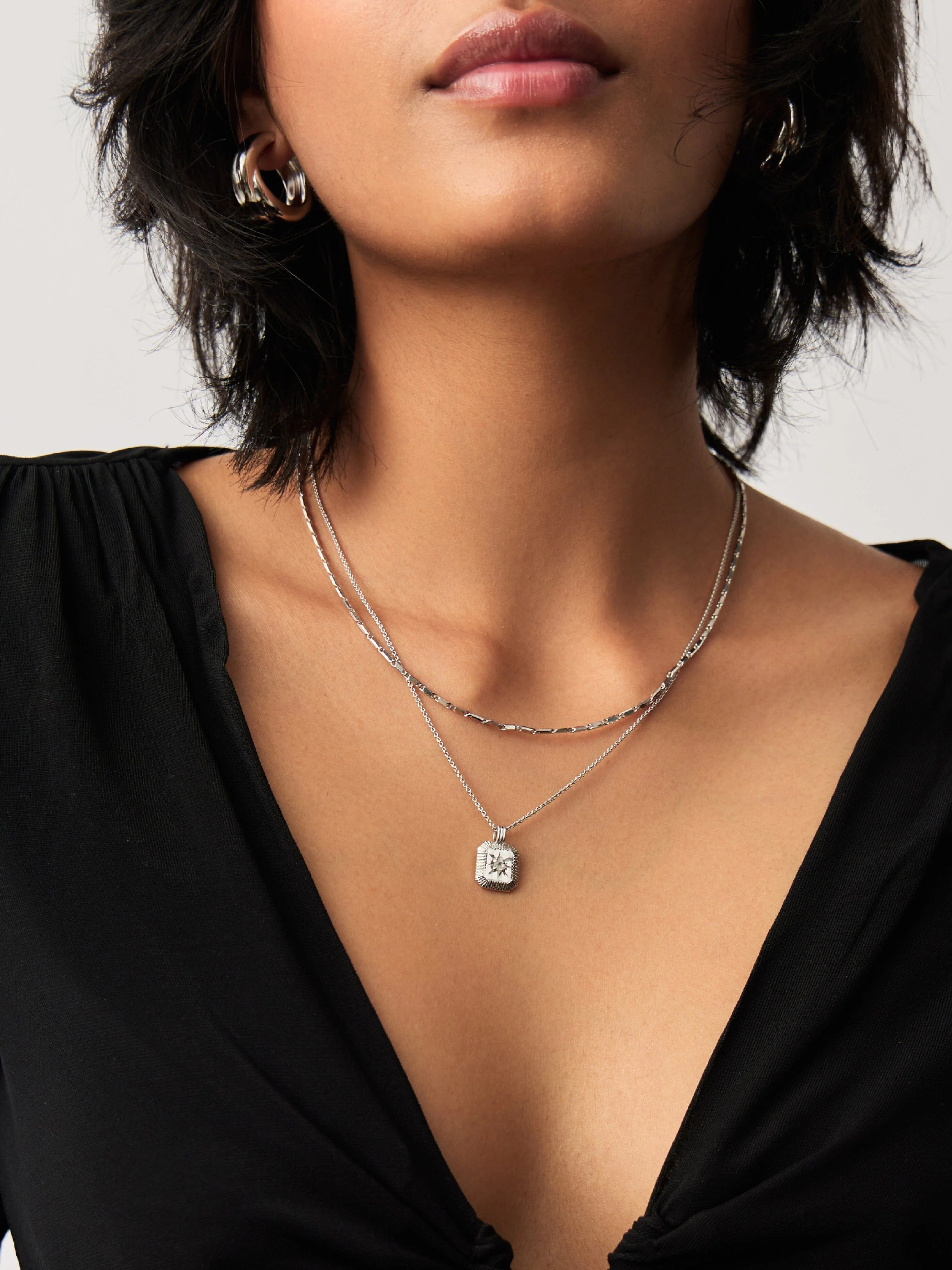 June Birthstone Pendant Necklace | Rainbow Moonstone/June - Image 2