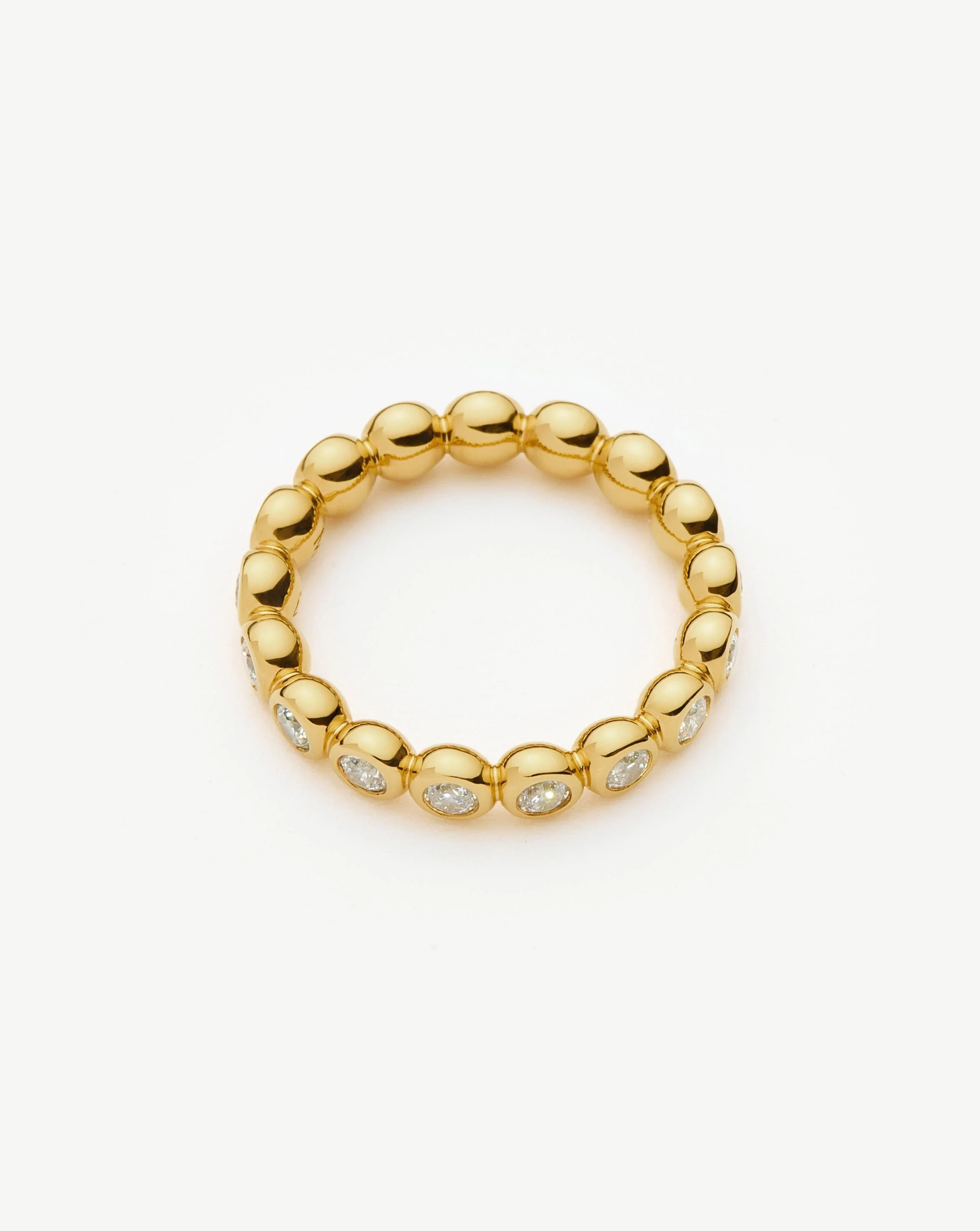 Tennis Eternity Stacking Ring | 18ct Gold Vermeil/Cubic Zirconia - Image 5
