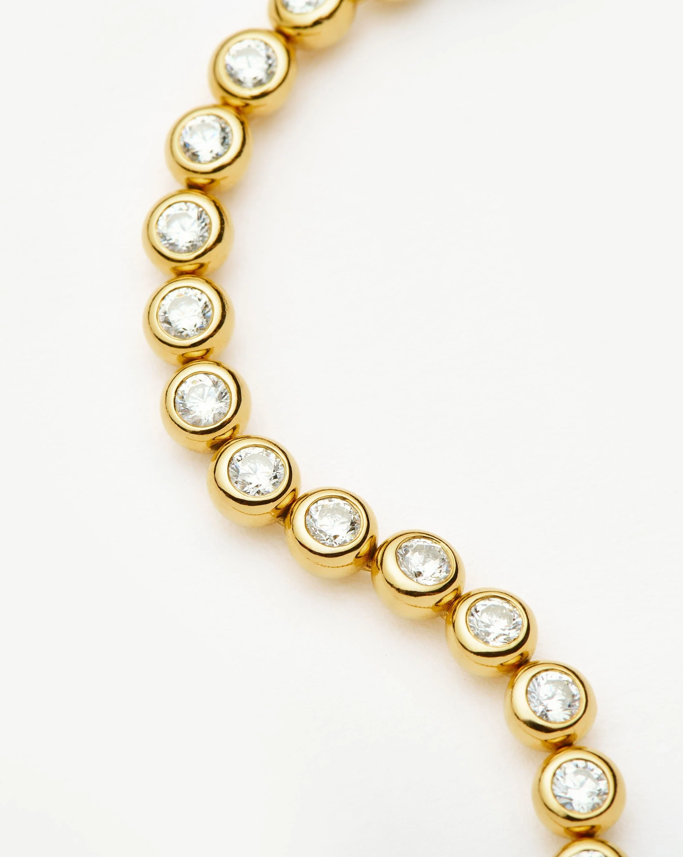 Tennis Round Bracelet | 18ct Gold Vermeil Cubic Zirconia - Image 3