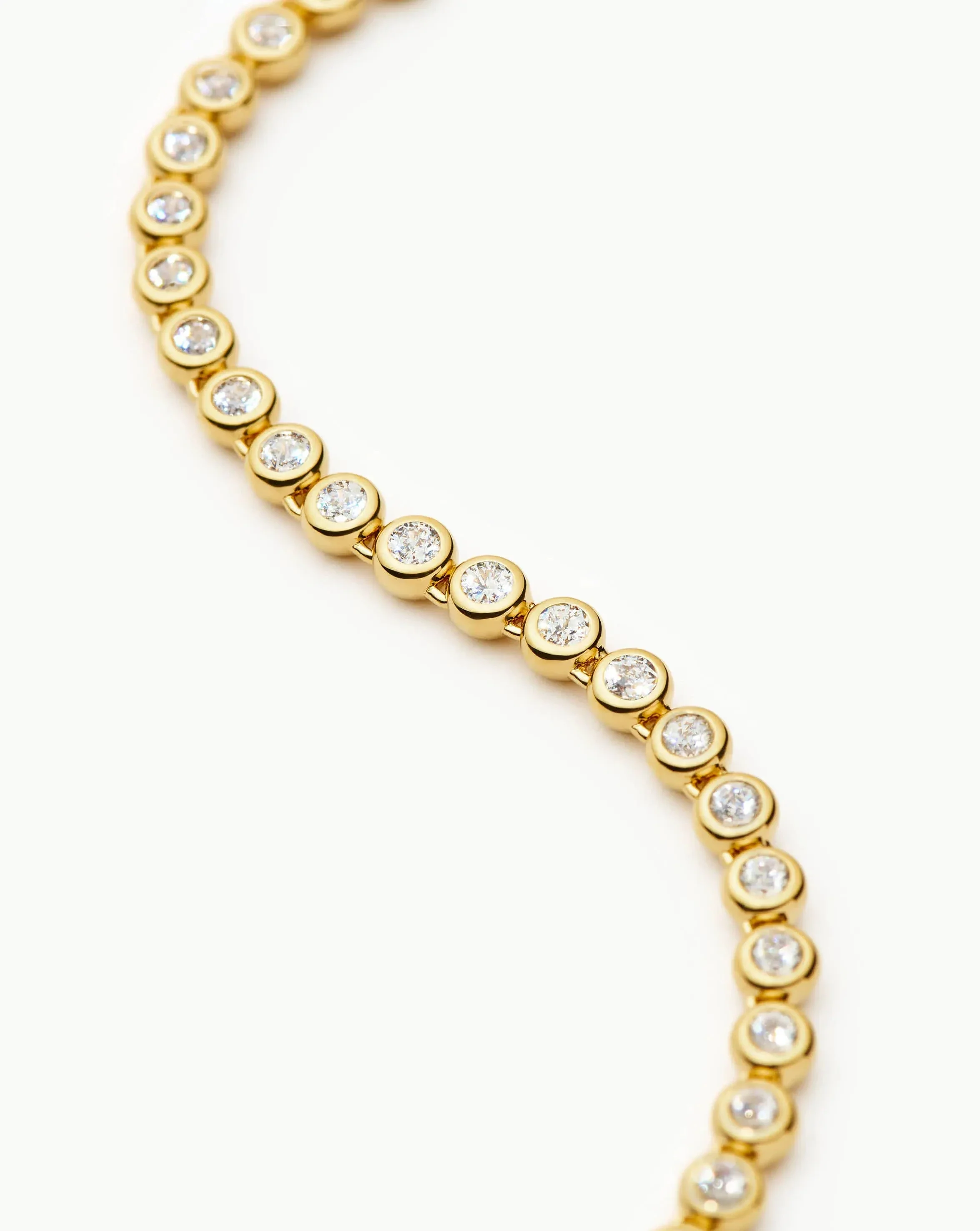 Tennis Round Necklace | 18ct Gold Plated/Cubic Zirconia - Image 6