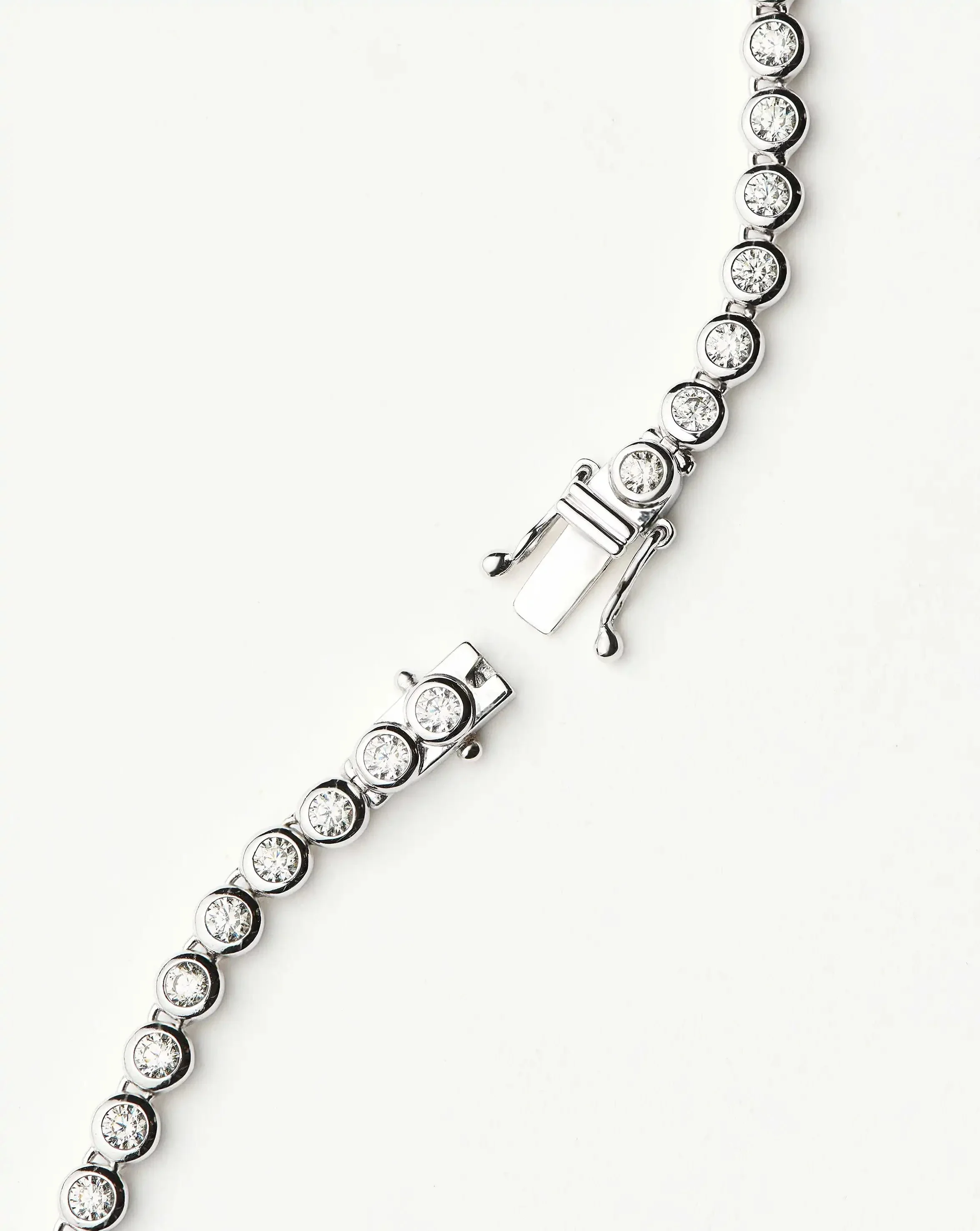 Tennis Round Necklace | Silver Plated/Cubic Zirconia - Image 9