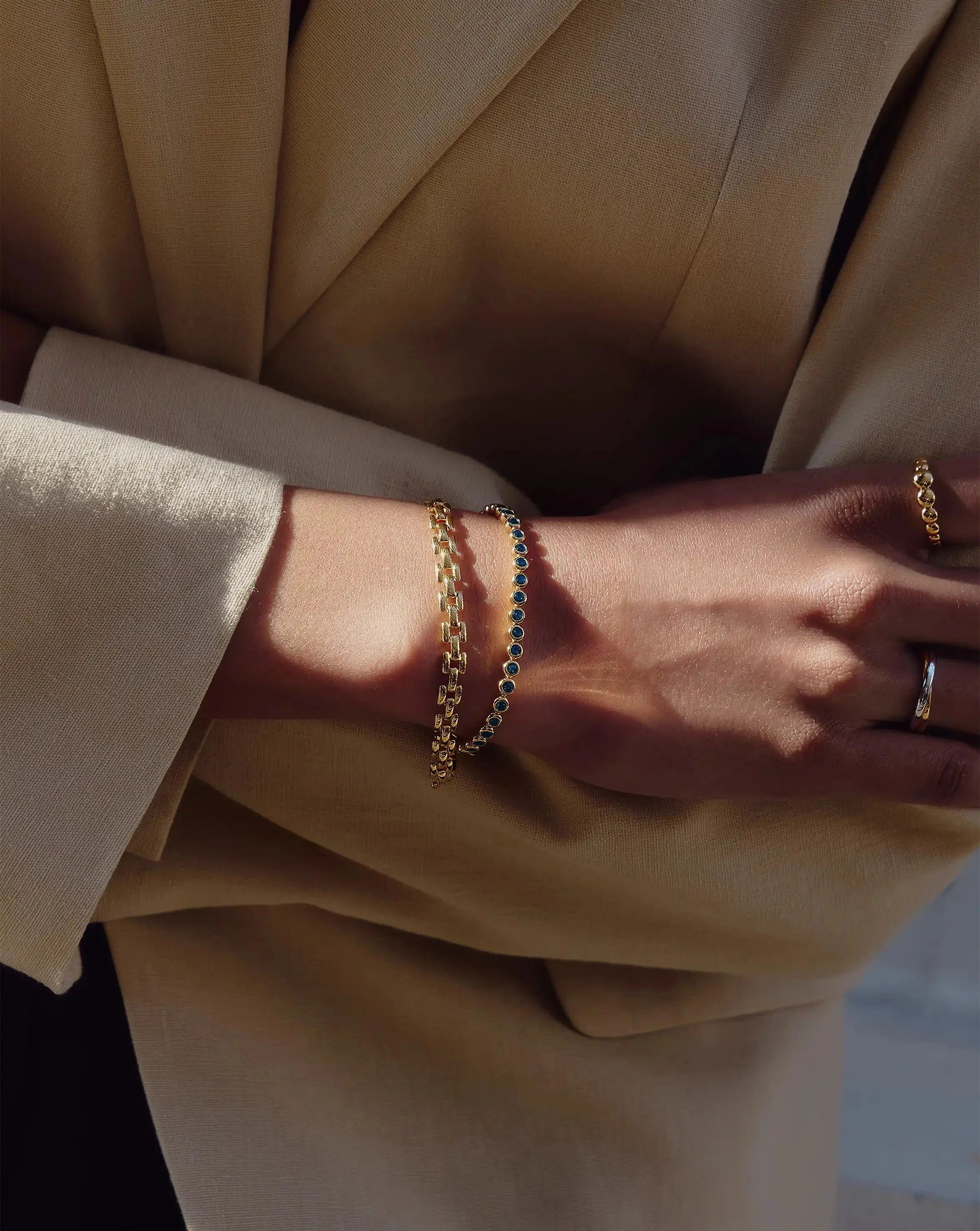 Timepiece Link Chain Bracelet | 18ct Gold Plated - Image 3