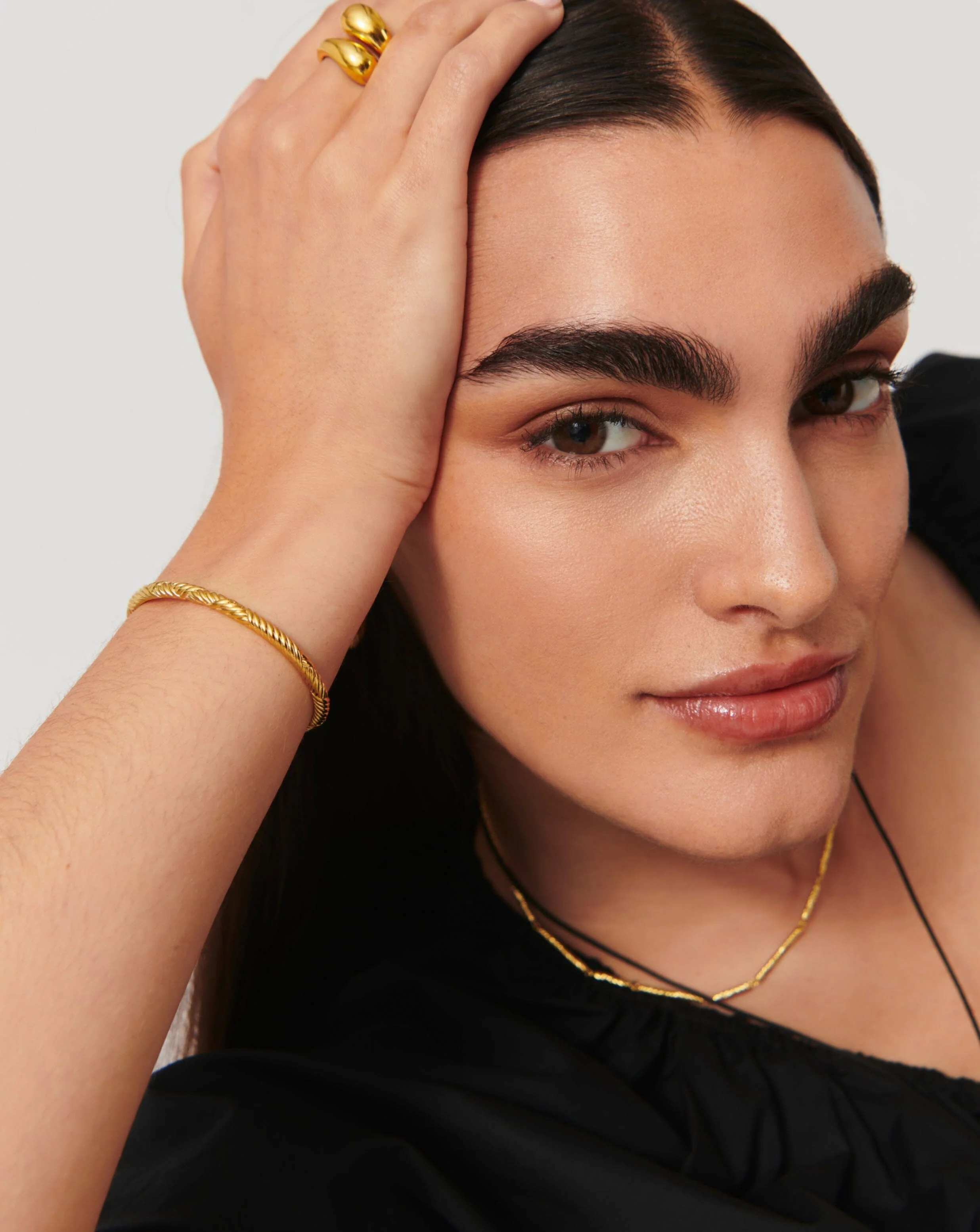 Wavy Ridge Gemelli Cuff Bracelet - Image 2