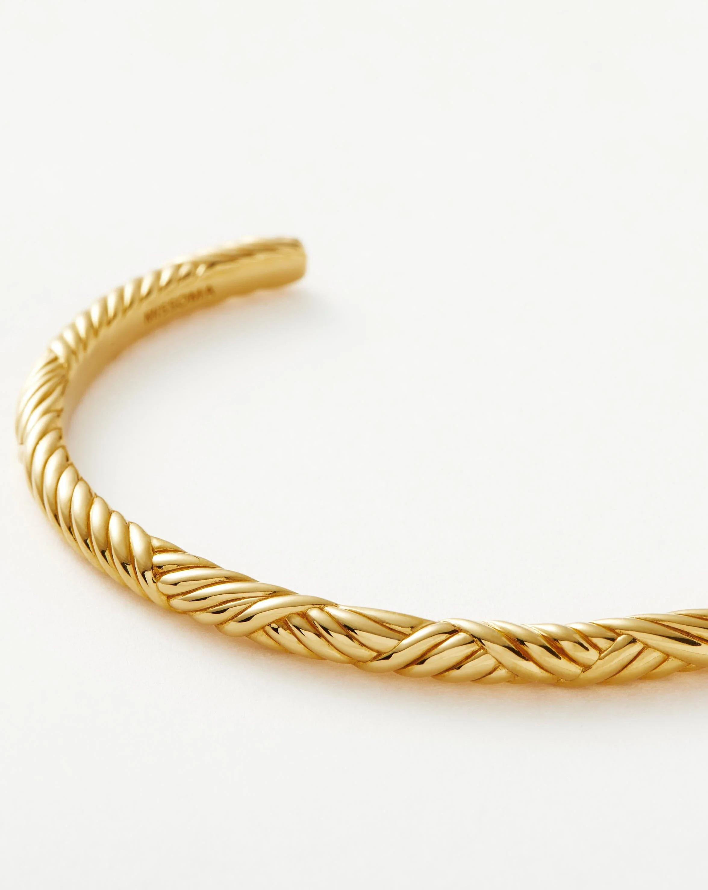 Wavy Ridge Gemelli Cuff Bracelet - Image 4